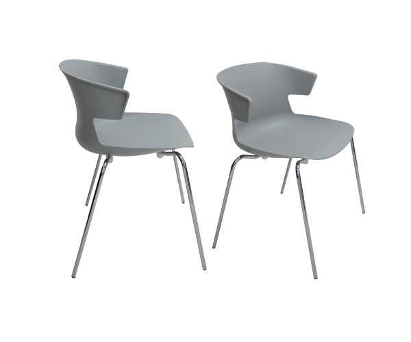 silla de visita cove gris